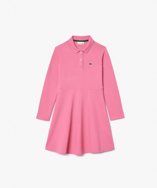 LACOSTE（ラコステ） ワンピース 「EC限定」GIRLS鹿の子地ポロドレス