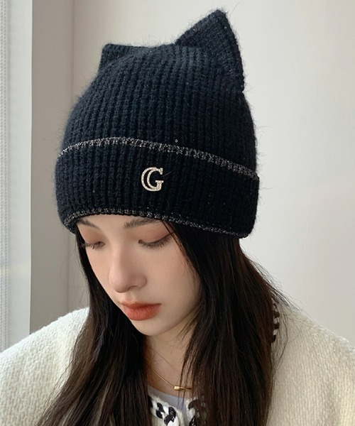 KOM（ドットコム） ニット帽 ニットキャップ A'GEM/9 × .kom「.kom