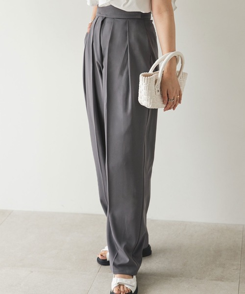 rectangle（レクタングル） パンツ ベルクロタックワイドパンツ