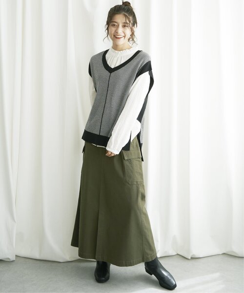 LBC（エルビーシー） スカート サイドポケットワークフレアスカート