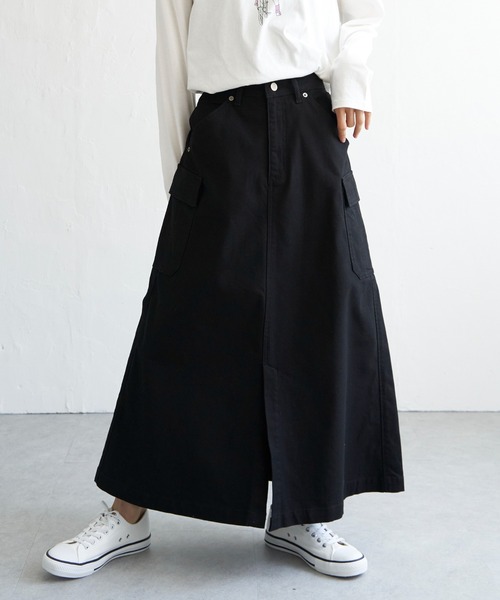LBC（エルビーシー） スカート サイドポケットワークフレアスカート
