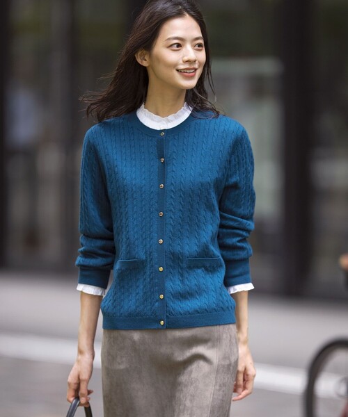 J.PRESS（J.プレス） カーディガン 「洗える」KNIT BASIC クルーネック