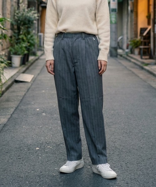 BEAMS GOLFストライプ柄 スラックス パンツ B:MING by BEAMS（ビーミング by ビームス）【別注】Gramicci