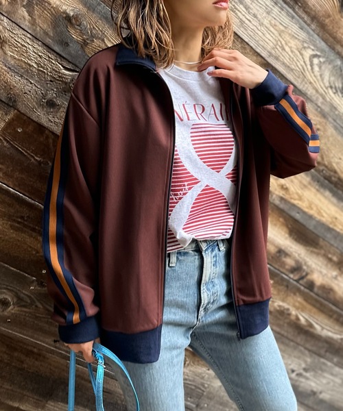 mi via loca ジャージ Vintageライクライン ハイネックトラック