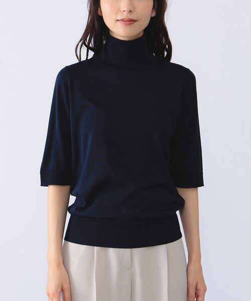 ニット Demi-Luxe BEAMS / シルク ハーフスリーブ ニット レディース 
