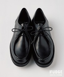 texcy luxe テクシーリュクス×Fudge 黒革 27㎝ チロリアン texcy luxe ビジネスシューズ men's FUDGE掲載アイテム！テクシー