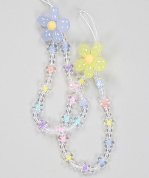 SPINNS フラワーカラフルモバイルストラップ : ZOZOTOWN Yahoo