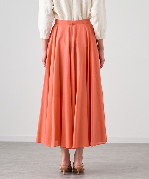 ♪【essence of ANAYI】オレンジ フレアスカート ANAYI（アナイ） スカート チンツオーガンジーサーキュラー スカート