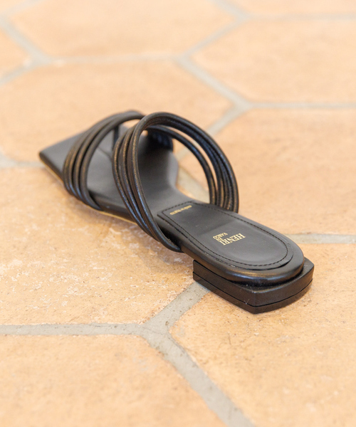 HENRI EN VARGO サンダル 「HENRI VARGO/ヘンリエンヴァーゴ」スクエア  