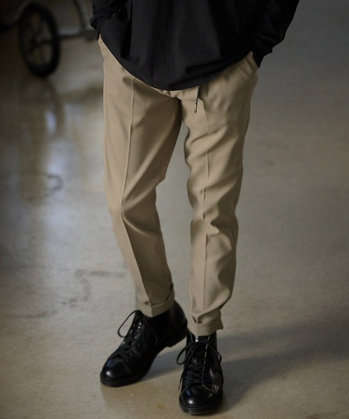 THEOREM パンツ mp12237- Turn up Sta-Pre Classic Trousers