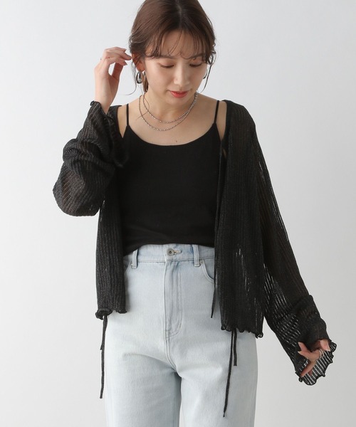 【超美品】V１２♥ニット LEPSIM ニット セーター 12ゲージ2WAYラメプルオーバー 114625