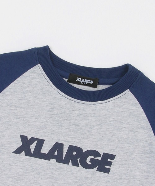 XLARGE KIDS tシャツ ロゴ＆OGラグラン半袖Tシャツ キッズ 子供