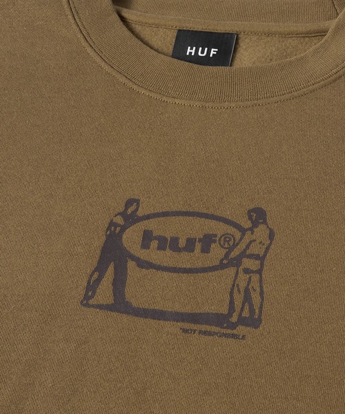 HUF トレーナー スウェット RELOCATION CREWNECK / ハフ クルー