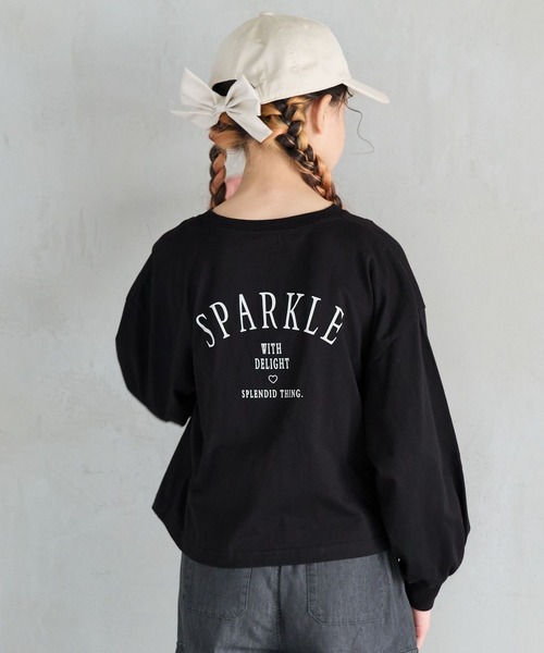 GLOBAL WORK tシャツ ヘビロッTEE/ワイド長袖/115747 キッズ 子供服