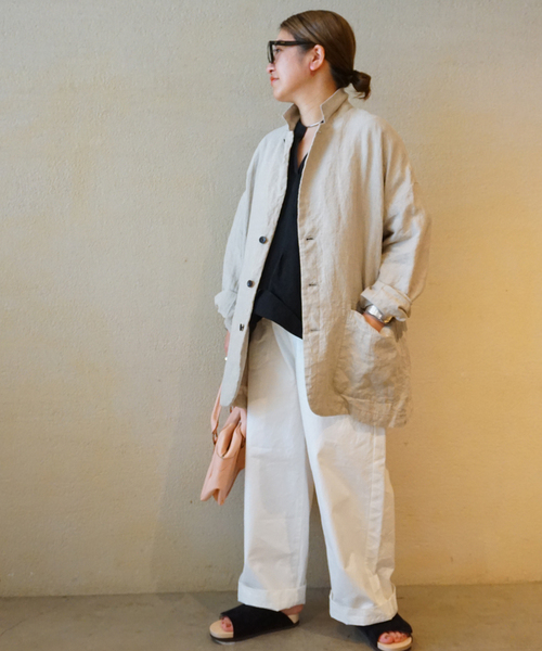 JOURNAL STANDARD LUXE シャツ ブラウス ダンプワッシャー キーネック 