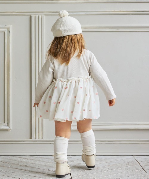 10mois（ディモワ） ベビー服 ロンパース ハート刺繍ボディオール 70cm