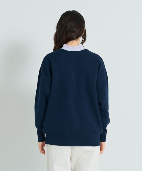 「conges payes ADIEU TRISTESSE」 ニットカーディガン FREE ブルー レディース conges payes ADIEU TRISTESSE カーディガン 14G コットン