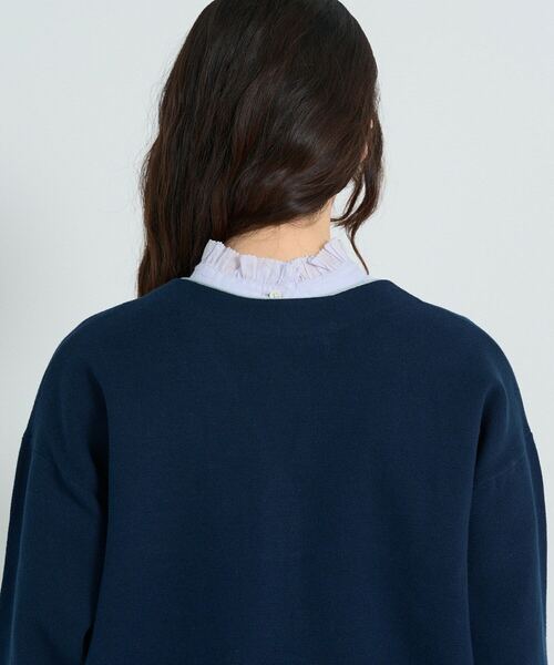 「conges payes ADIEU TRISTESSE」 ニットカーディガン FREE ブルー レディース conges payes ADIEU TRISTESSE カーディガン 14G コットン