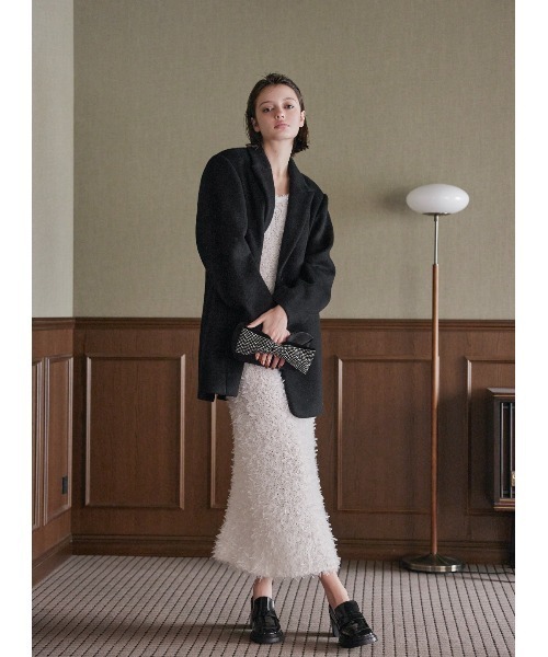 COEL ステンカラーコート コート ウールビッグテーラードコート