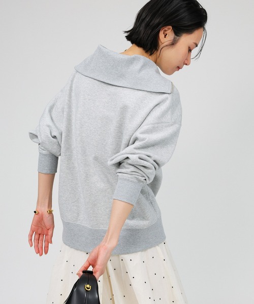 【BABYRONE 】スウェット BABYLONE トレーナー スウェット 裏毛ハーフジッププルオーバー