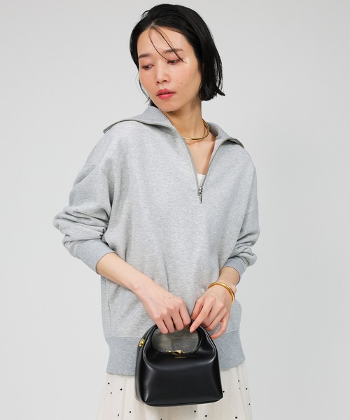 【BABYRONE 】スウェット BABYLONE トレーナー スウェット 裏毛ハーフジッププルオーバー