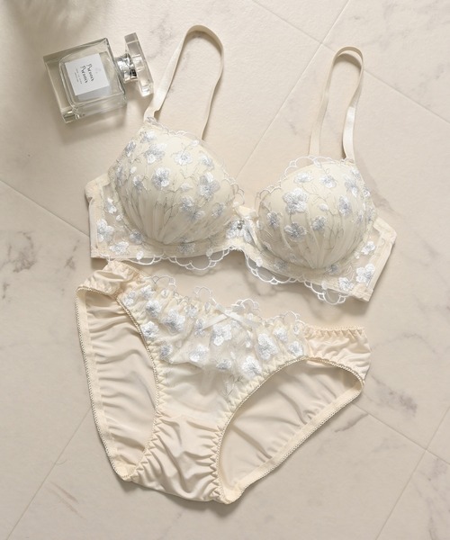 Honeys ブラジャー ショーツセット ノンワイヤーブラセット