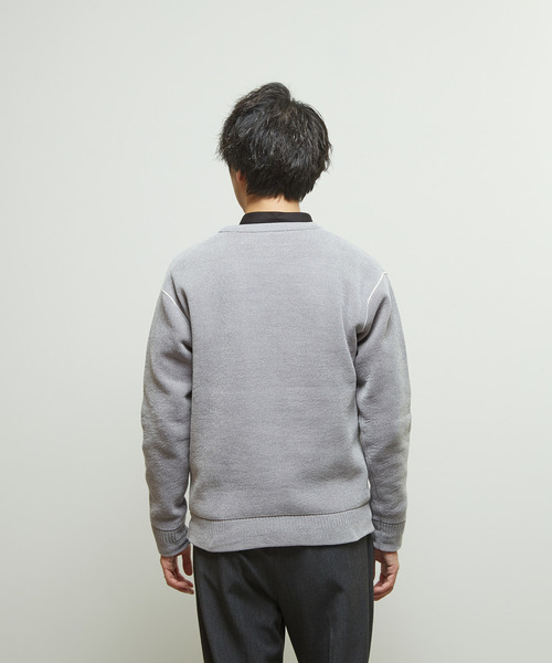 MEN'S MELROSE セーター ニット モールヤーンクルーネックニット