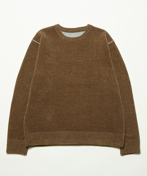 MEN'S MELROSE セーター ニット モールヤーンクルーネックニット