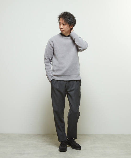 MEN'S MELROSE セーター ニット モールヤーンクルーネックニット