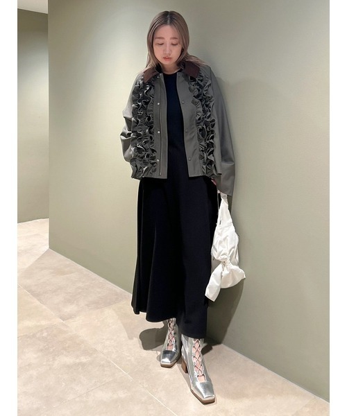 furfur ロゴ刺繍ノースリーブカットワンピース FURFUR｜ロゴ刺繍ノースリーブカットワンピース | Rakuten