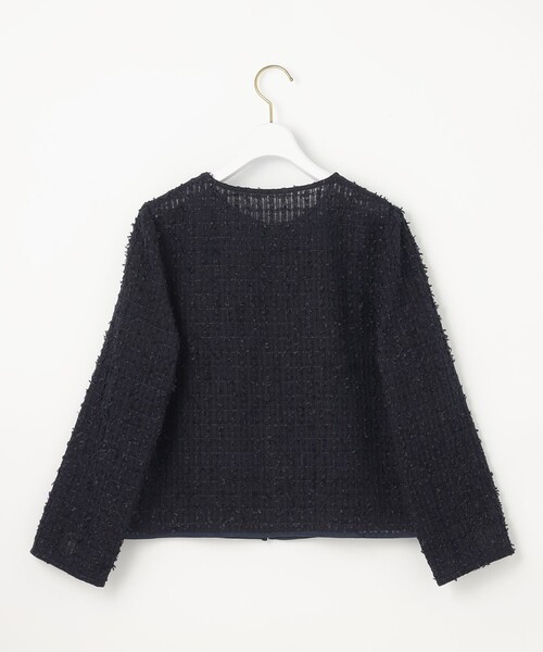 新品☆ ANAYI リボンヤーンツイードクルージャケット/セオリー、23区