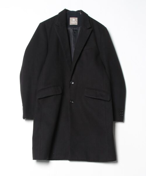 TP.　NANO UNIVERSE チェスターコート　ブラック NANO universe（ナノ・ユニバース） チェスターコート M ブラック