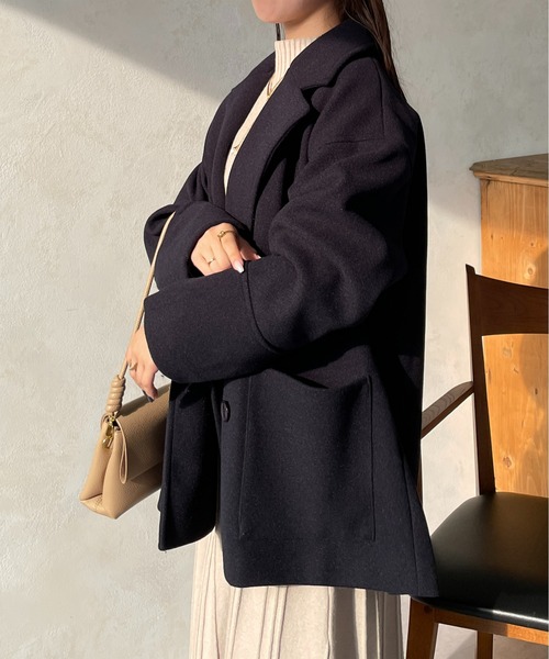 「Thevon」 ピーコート FREE モカ レディース_画像2