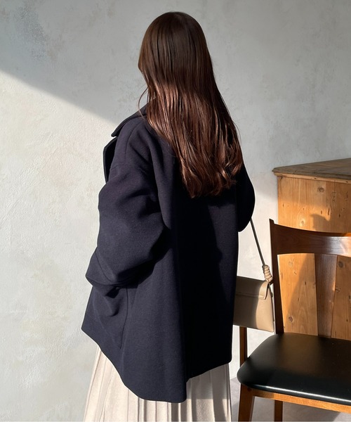 「Thevon」 ピーコート FREE モカ レディース_画像4