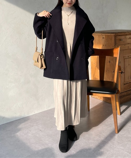 「Thevon」 ピーコート FREE モカ レディース_画像6