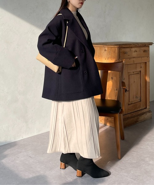 「Thevon」 ピーコート FREE モカ レディース_画像7