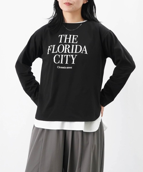 tシャツ LC/LLL バイオ天竺フロリダロンT レディース LADY LUCK LUCA tシャツ LC/LLL バイオ天竺フロリダロンT