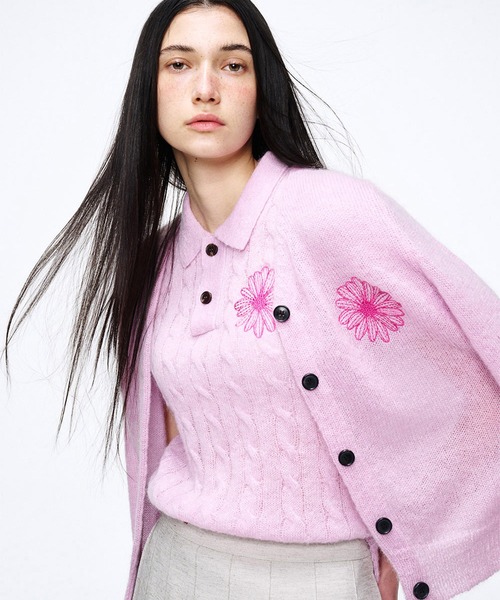 新品✩Mardi Mercredi｜ニットカーデ アイボリー｜マルディメクルディ Mardi Mercredi マルディメクルディ ニット IVORY PINK｜Yahoo