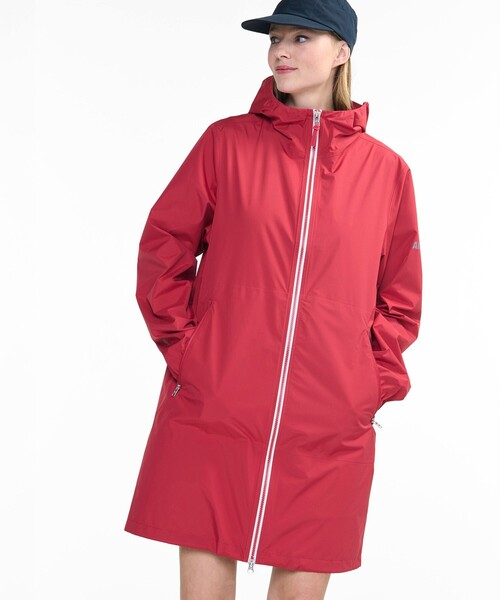 AIGLE XL コンパクト撥水レインコート AIGLE レインコート カッパ MTD 防水 透湿 撥水ジップ レイン