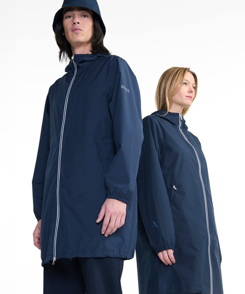 AIGLE レインコート カッパ MTD 防水 透湿 撥水ジップ レイン