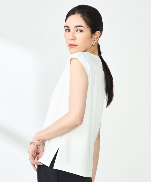 NOLLEY'S sophi エアリーショートシャツ ホワイト タグ付き ノーリーズソフィー NOLLEY'S sophi エアリーショートシャツ