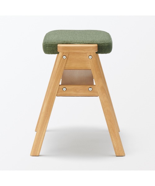 無印良品 家具 再生ポリエステル混 木製スタッキングスツール