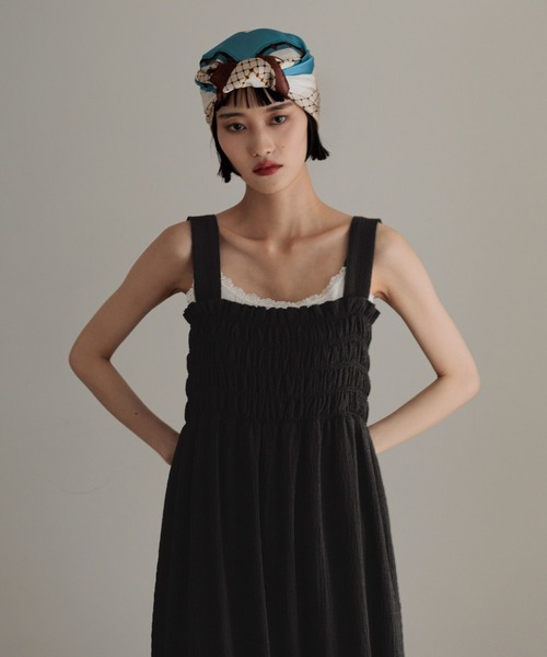 LOWRYS FARM シャーリングワンピース　292364 ローリーズファーム LOWRYS FARM ワンピース シャーリングワンピース 292364