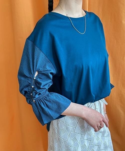 tシャツ ブラウススリーブトップス レディース
