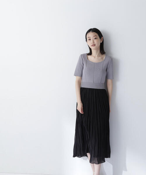 [即日発送]NATURAL BEAUTY BASIC ニットワンピース　Mサイズ ニットベストセットチェックワンピース | N. Natural Beauty