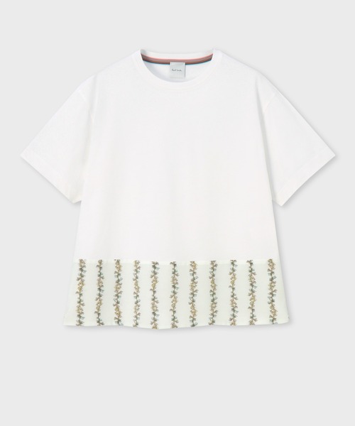 tシャツ ウィメンズ プリント コンビネーション 半袖Tシャツ / 155151 J259 レディース