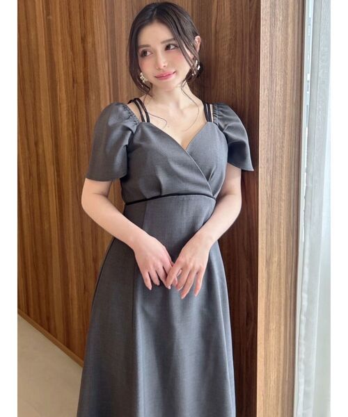 RESEXXY ワンピース ダブルストラップフレアワンピース