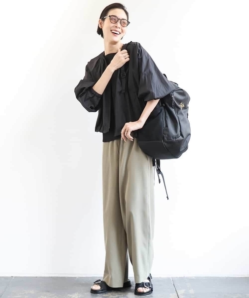 MICHEL KLEIN コート アウター シアーノーカラーブルゾン