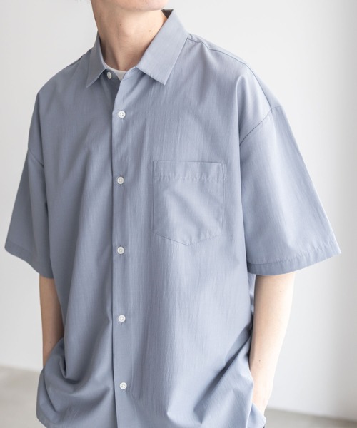 メンズ 半袖シャツ ルーズ ドッグ 肩落ち 5分袖シャツ J00119 URBAN COLLECTION シャツ URBANCOLECTION 落ち着き感のある 5色