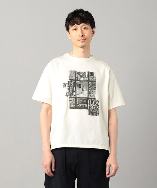 はっちゃん様　おまとめ割り　yosaウェア メンズTシャツ　M β MEN（ベータ・メン） tシャツ 窓柄プリント Tシャツ メンズ